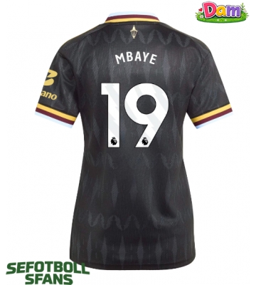 Aston Villa Ibrahim Mbaye #19 Bortatröja Kvinnor 2026-27 Kortärmad